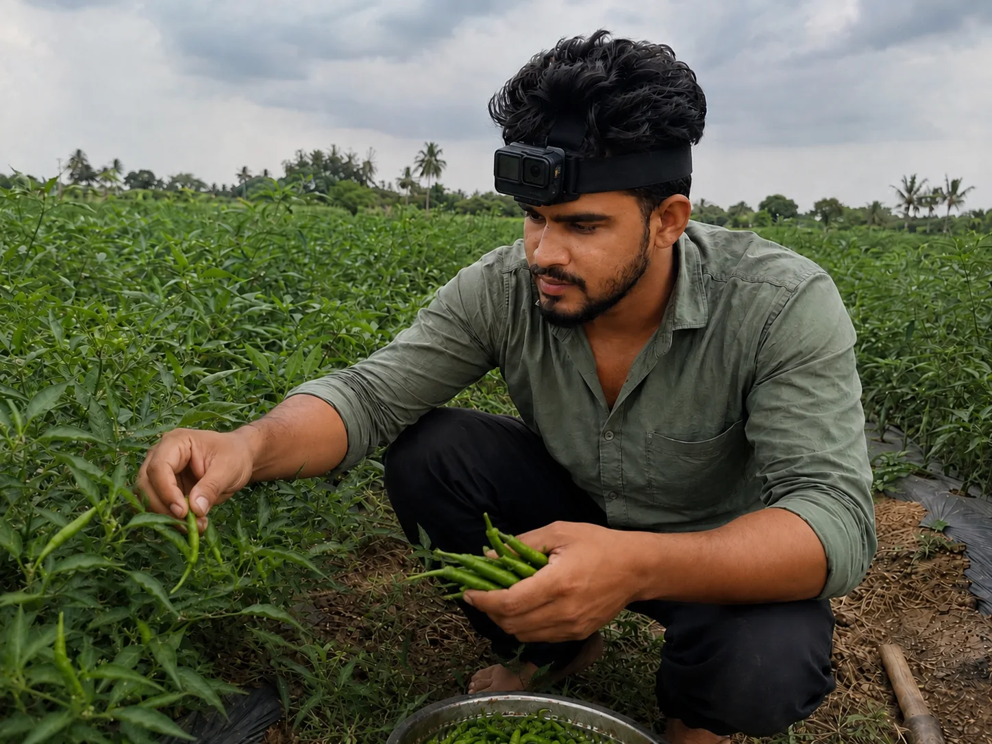 Egocentric field collection in agriculture